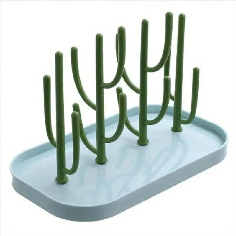 Baby Tree-shaped Milk Bottle Drain Rack, Dust-proof Milk Bottle Holder, Cup Drain Rack Easter Gift