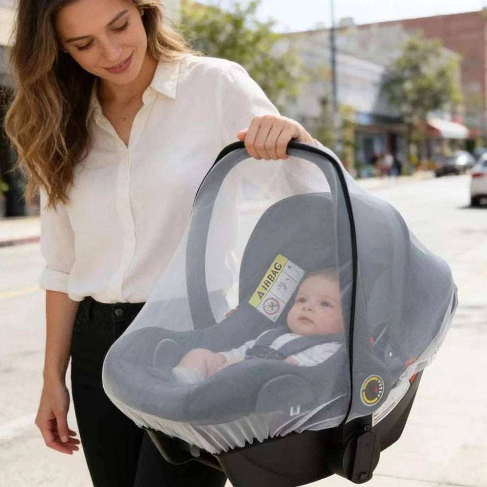 Baby Stroller Mosquito Net Mesh Insect Nets Breathable Infant Car Seat Cover Newborn Carriage Cradles Mosquito Net Universal