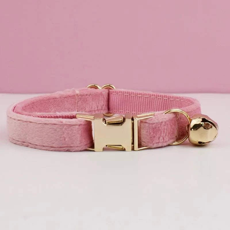 Stylish Adjustable Cat Collar with Bowknot Engraveable Pet Safety Feature for Choking Prevention Comfortable Fit for Cats