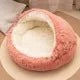 2 in 1 Soft Plush Pet Bed 50CM with Cover Round Cat Bed Pet Puppy Mattress Warm Cat Dog Sleeping Nest Cave for Small Dogs Mats