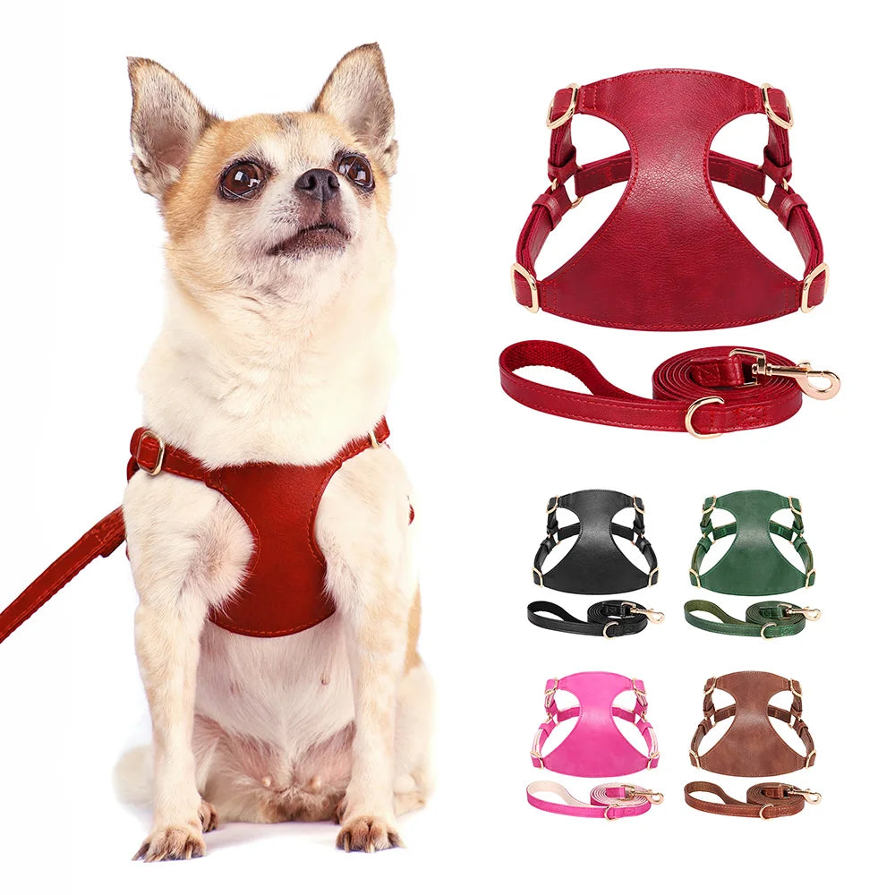 PU Leather Dog Harness
