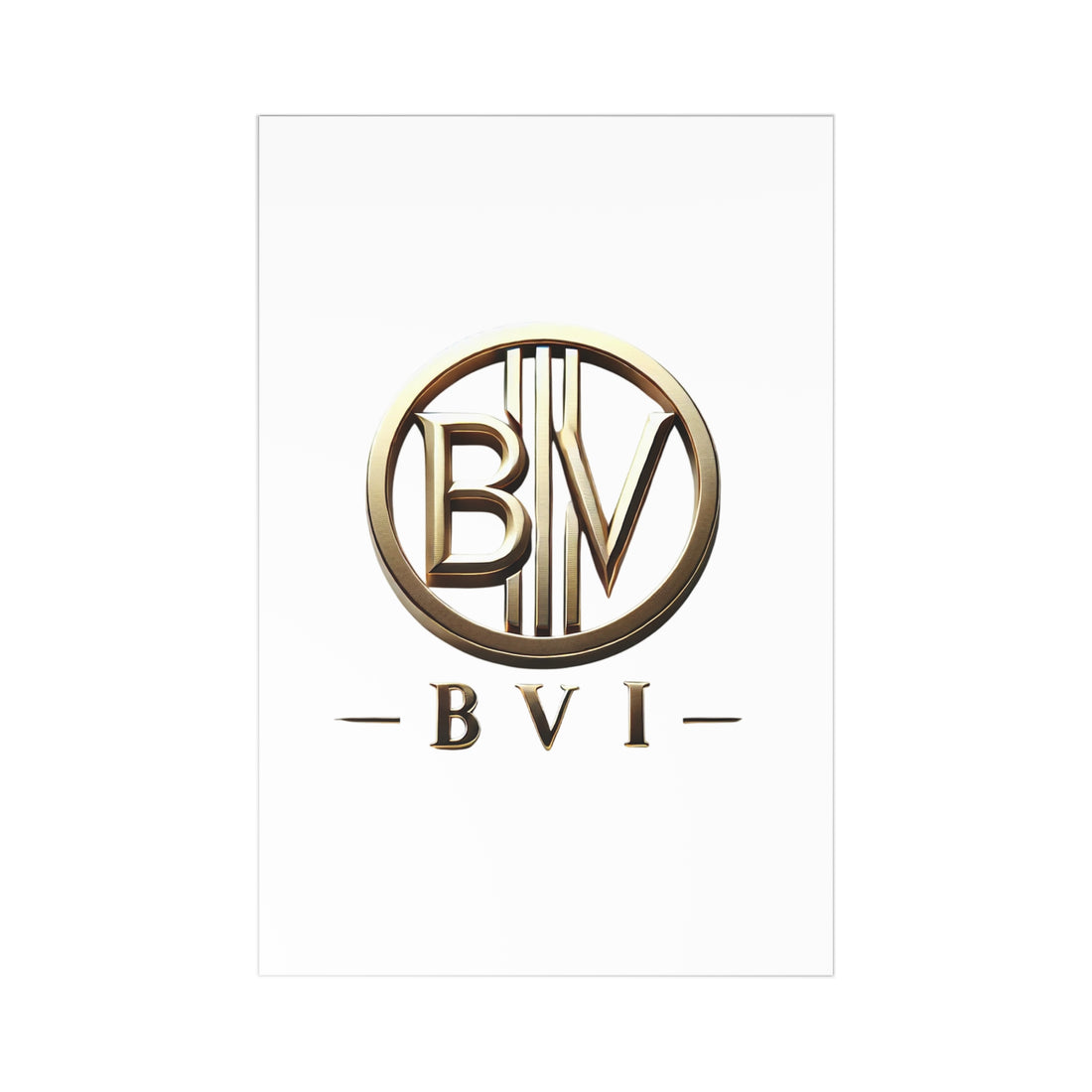 Elegant Gold Foil BVI Postcards Set (7 pcs) - Perfect for Celebrations &amp; Sending Love