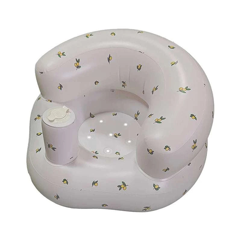 Inflatable Baby Seat for Babies 3-36 Months,Built in Air Pump Children Baby Sofa,Bumbo Seat for Learning to Sit,Feeding,Camping