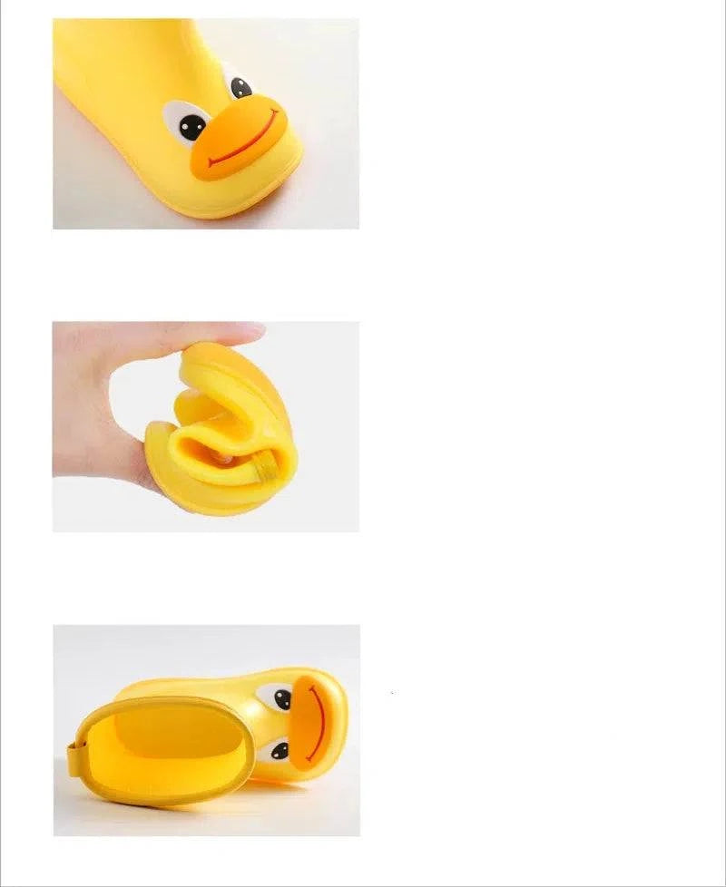 Rain Boots Kids Boy Waterproof Light and Handy Toddler Water Shoes for Girls PVC Rubber Waterproof Kids Cartoon Rain Boots