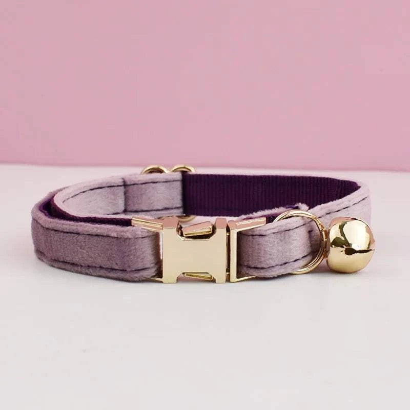 Stylish Adjustable Cat Collar with Bowknot Engraveable Pet Safety Feature for Choking Prevention Comfortable Fit for Cats