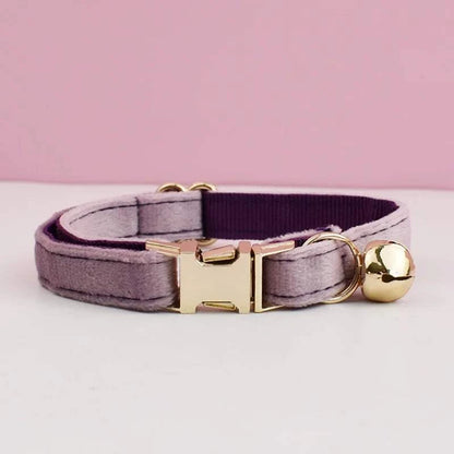 Stylish Adjustable Cat Collar with Bowknot Engraveable Pet Safety Feature for Choking Prevention Comfortable Fit for Cats