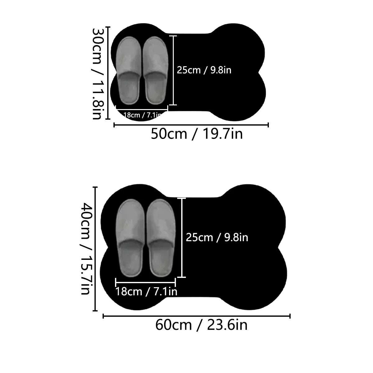 Pet absorbent mats non-slip floor mats special-shaped cat and dog universal dining mats eating mats soft sleeping mats