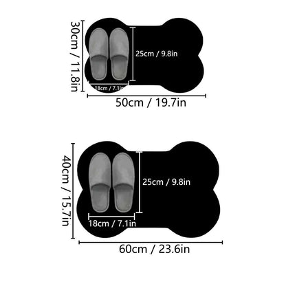 Pet absorbent mats non-slip floor mats special-shaped cat and dog universal dining mats eating mats soft sleeping mats