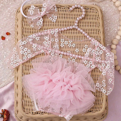 Ylstee Circular Polka Dot Newborn Photography Romper with Bow Headband Baby Girl Photoshoot Outfits 1 Month Infant Picture Props