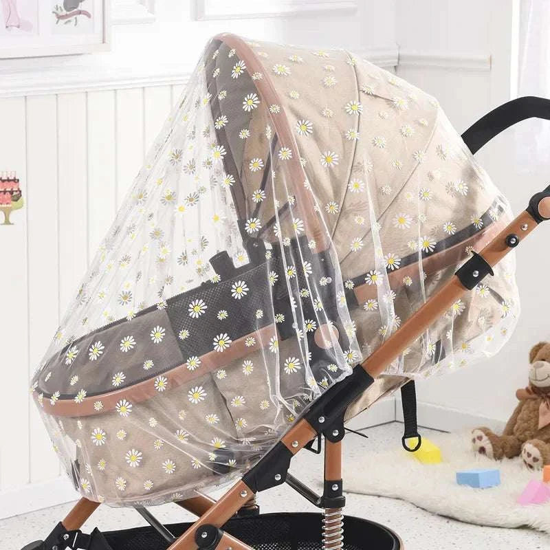 Baby cart sunshade mosquito net covering stroller for insect protection