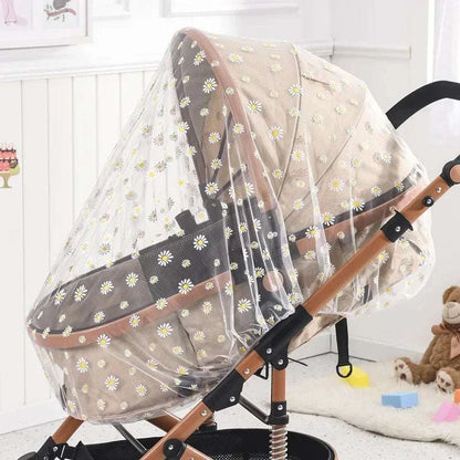 Baby cart sunshade mosquito net covering stroller for insect protection