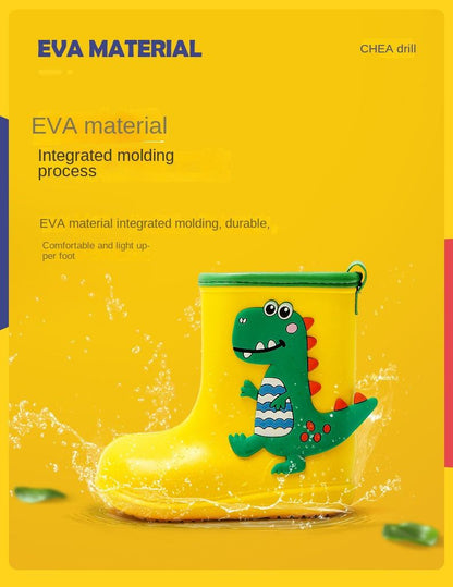 Children Rain Boots Baby Boys Girl EVA Non-slip Outdoor Cartoon Dinosaur Rain boots for Kids Waterproof Shoes Water boots girl