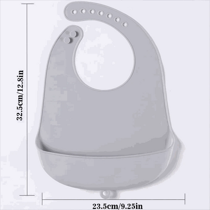 Silicone Baby Eating Bibs Easy to Clean Baby Bibs Drooling Towel Waterproof Children Silicone Bibs