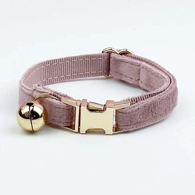 Stylish Adjustable Cat Collar with Bowknot Engraveable Pet Safety Feature for Choking Prevention Comfortable Fit for Cats
