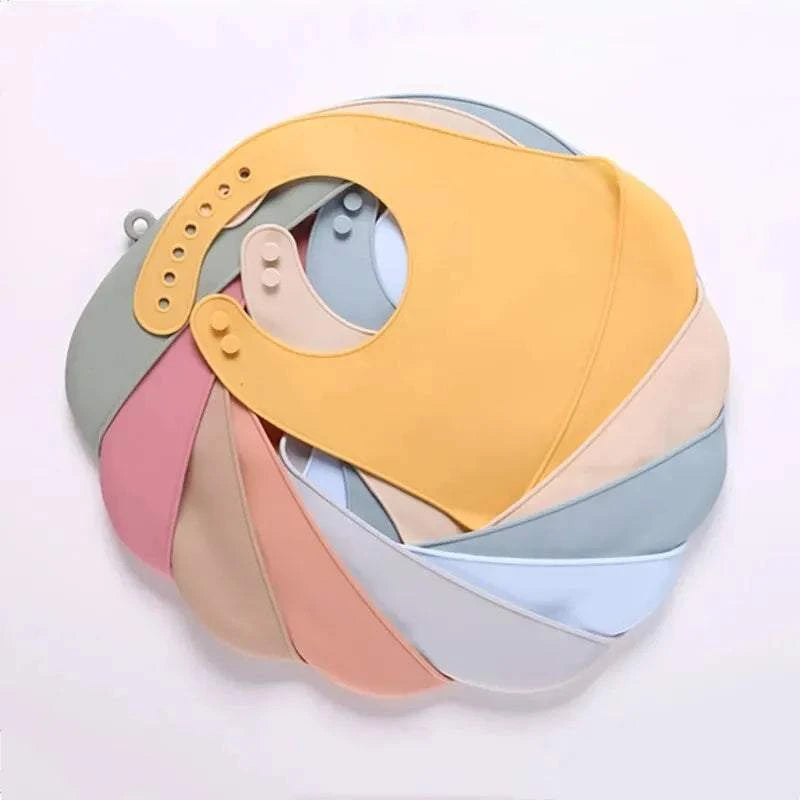 Silicone Baby Eating Bibs Easy to Clean Baby Bibs Drooling Towel Waterproof Children Silicone Bibs