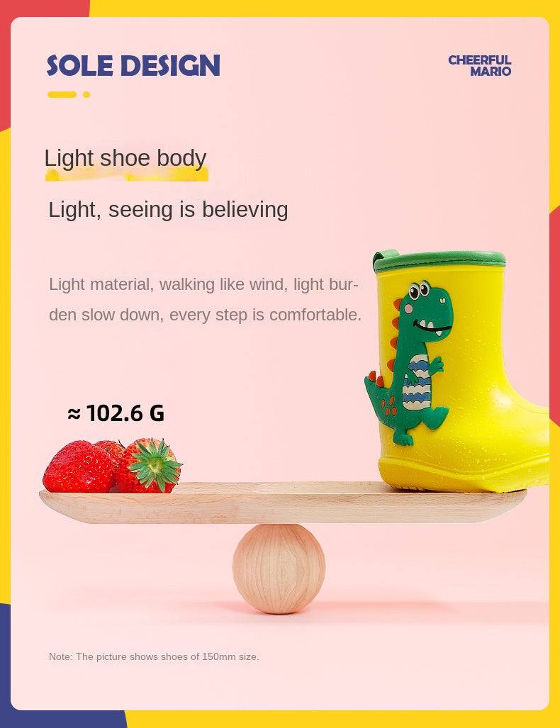 Children Rain Boots Baby Boys Girl EVA Non-slip Outdoor Cartoon Dinosaur Rain boots for Kids Waterproof Shoes Water boots girl