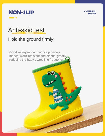 Children Rain Boots Baby Boys Girl EVA Non-slip Outdoor Cartoon Dinosaur Rain boots for Kids Waterproof Shoes Water boots girl