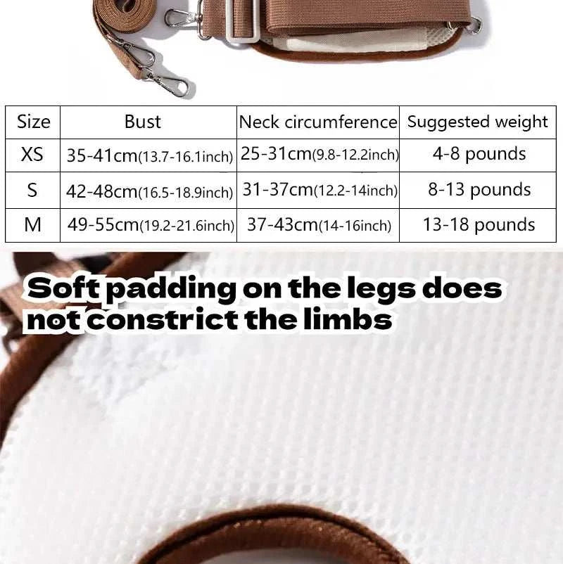 Dog bag out portable breathable multi-functional traction backpack Easy to Clean Backpack Breathable Adjustable cat bag petstrap