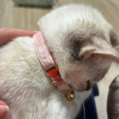 Stylish Adjustable Cat Collar with Bowknot Engraveable Pet Safety Feature for Choking Prevention Comfortable Fit for Cats