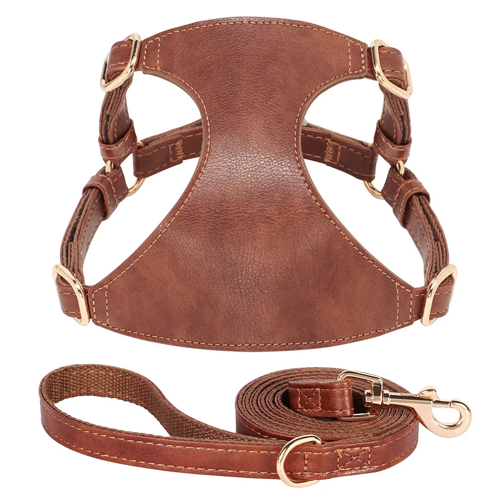PU Leather Dog Harness