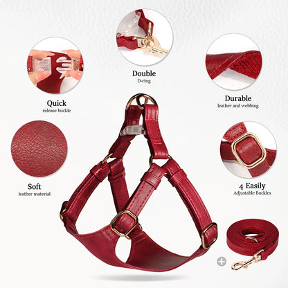 PU Leather Dog Harness