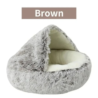 Soft Plush Round Cat Bed