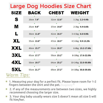 S-5XL Pet Dog Hoodie